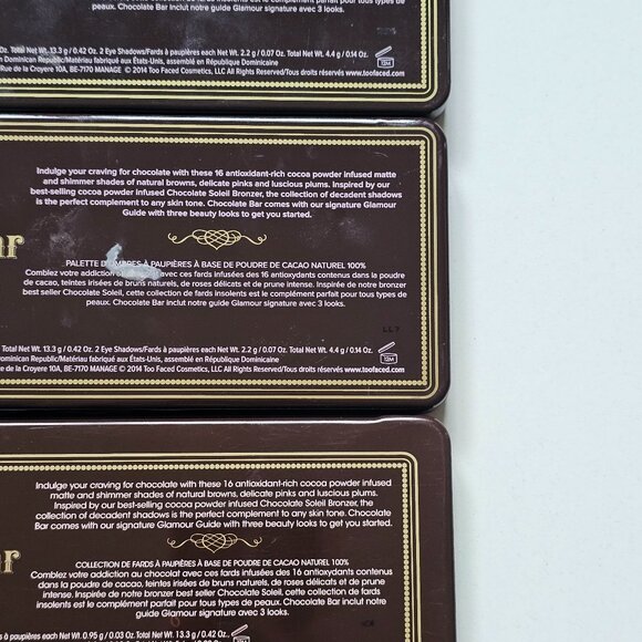 3 x Too Faced CHOCOLATE BAR EyeShadow Palette - Picture 7 of 7
